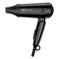 Secador de pelo 1600W Motor AC BRAUN HD350  | 1 Velocidades, 2 Temperaturas, Negro