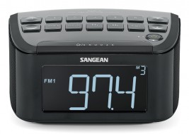 Radio Reloj Despertador Digital Sangean BLACK  | DAB+/FM-RDS, Negro