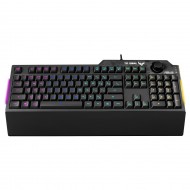 Teclado Gaming Mecánico Retroiluminado LED RGB ASUS 90MP01X0-BKSA00  | USB, Teclado numérico