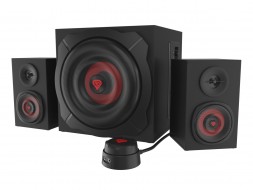 Altavoces HiFi 60W 2.1 canales GENESIS NCS-1408 Negro, Rojo