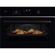 Horno Compacto Multifunción 59,5cm con Vapor AEG TA5PK401B  | 45L, Clase A+, Negro, Limpieza Pirolítico, SurroundCook, Cierre Suave, WiFi