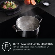 Placa de Inducción 56cm Fuego 28cm Aeg TN63IP0BFB  | Negro, 7350W