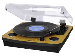 Giradiscos HiFi Tocadiscos Tocadiscos de tracción directa TREVI AU09515084  | Bluetooth, Negro, Madera