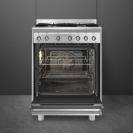 Cocina Estándar 60cm 4 Quemadores Gas SMEG SX61GM CONCERTO Inox