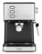 Cafetera Expresso Automática 20 Bares UFESA Calabria  | con Espumador de leche, Negra