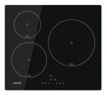 Placa de Inducción 59cm 3 Zonas CATA IB-6303 E2 BK Negro 7100W