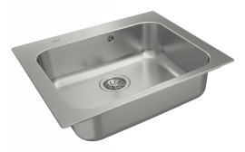 Fregadero Fregadero de cocina Acero inoxidable Rectangular 1 Senos TEKA 60 T-XP 1C MAX  | UNIVERSE, PNC, 115010045, Inox, 51cm