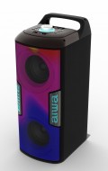 Altavoz HiFi 16W portátil estéreo Bluetooth Aiwa KBTUS-100 BLACK  | Rango 90 - 20000 Hz, con Cable e Inalambrico, Negro