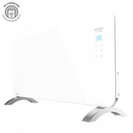 Calefactor Ventilador eléctrico 2000W elemento calefactor Aluminio Cecotec HO01330219 Pantalla LCD Wifi Blanco
