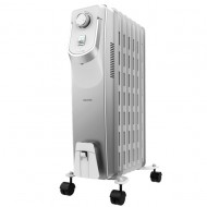 Calefactor Radiador de aceite eléctrico 2000W elemento calefactor Aceite Cecotec HO01330249  | Blanco