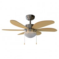 Ventilador de Techo Cecotec HO17330057 Blanco, Madera 50 W