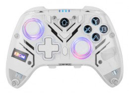 Volante Gaming Krom GA10355217  | Transparente, Blanco