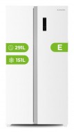 Frigo Combi Americano ASPES AA18901ENF Clase E Blanco 442L Alto 177cm x 90cm  | Display LED táctil