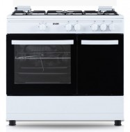 Cocina Wok triple llama 89,8cm 5 Quemadores Butano SVAN SKGW5901PB Blanco