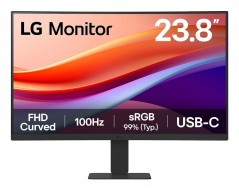 Monitor Trabajo y juegos VA LG 24" Full HD 24U421A-B  | 100 Hz, 5 ms, 16:9, CURVO