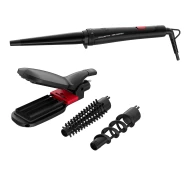 Moldeador de pelo 190ºC 48W 1 Temperaturas ROWENTA CF422LF0  | Con efecto alisado, KARL LAGERFELD, Negro, Rosa