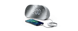 Radio Reloj Despertador PLL Muse M-170 CMR WHITE FM Blanco