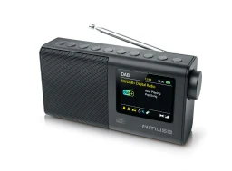Radio Digital con Altavoz Portátil Muse M117DB  | DAB, DAB+, FM, PLL, a AC/DC, Negro