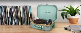 Giradiscos HiFi Giradiscos estéreo Eléctrico MUSE MT-201 WG GREEN Bluetooth Verde