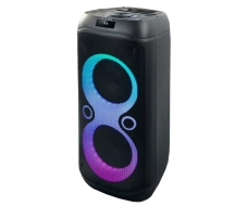 Altavoz HiFi 600W de fiesta y karaoke Bluetooth Muse M-1937-DJ BLACK No Bluetooth, Auxiliar Negro