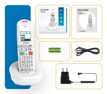 Teléfono Inalámbrico DECT Teclas Grandes Alcatel XL685DUO  | Negro