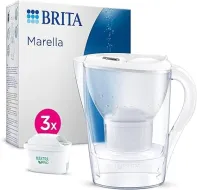 Jarra purificadora 2,4L Brita 1052250  | Botella filtrante Active Azul claro 2 filtro, Transparente