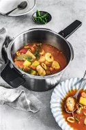Olla acero inoxidable 18/10 26cm 8+4L olla a presión Fissler 602-810-11-000/0  | Adecuado para cocinas de inducción, vitrocerámica, gas, metalizado