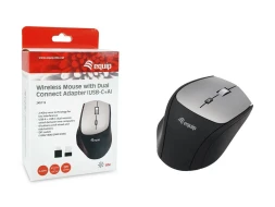 Ratón Óptico 2400 DPI Oficina Equip 245115  | Negro