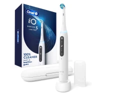 Cepillo dental Aplicación gratuita de Oral-B Cabezal redondo Braun ORAL-B IO5 WHITE  | Con aplicación móvil, Blanco