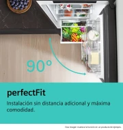Frigo Combi No Frost SIEMENS KG39NVXCG Alto 203cm x 60cm Clase C 363L acero negro antihuellas