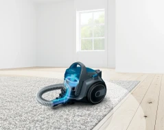 Aspirador Sin bolsa Ciclónico 700W Bosch BGS05A220  | 78dB, 9 m Radio, Azul