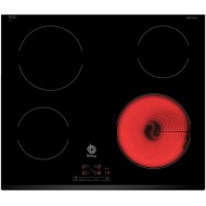 Placa Vitrocerámica 60cm 4 Zonas Fuego 22cm BALAY 3EB720LR  | Negro, 6600W