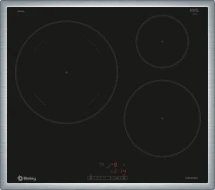 Placa de Inducción 60cm 3 Zonas Fuego 28cm BALAY 3EB865XR  | Negro, 4600W