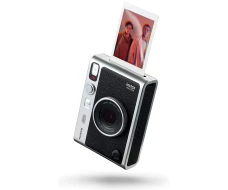 Cámara fotos digital Cámara instantánea CMOS Visor Espejo para selfies integrado al lado de la lente Fujifilm INSTAX MINI EVO BLACK  | Negro y gris