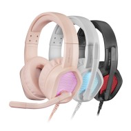 Micrófono 3.5mm Jack (Audio) + USB (LED Power) Omnidireccional MARS GAMING MH320P Omnidireccional 50Hz - 10KHz Negro / Rosa / Blanco