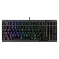 Teclado Gaming y uso diario/productivo Interruptores optomecánicos Retroiluminado LED RGB multicolor ajustable Asus 90MP0390-BKSA00  | Teclas programables, USB Tipo A