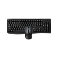 Teclado y Raton (Pack) Universal Membrana Ratón Óptico RAPOO 215928  | USB (receptor nano), Negro