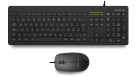 Teclado y Raton (Pack) Gaming y oficina Membrana Ratón Óptica UNYKACH UK505443  | USB, Negro