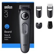 Cortapelos corte Mínimo 3mm BRAUN BT3560 5 en 1  | 17 Pasos, Corte Máximo 35mm, Negro