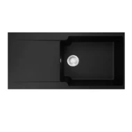 Fregadero Encastrado Sintético Rectangular 1 Senos MEPAMSA KITE 100.50 REV.  | 1140506722, Negro, 100cm, x 50cm, ( 20cm )