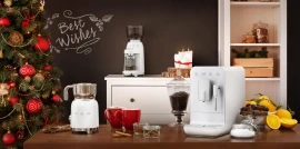Molinillo de café 350g 150W SMEG CGF01WHEU  | Blanco