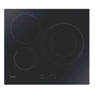 Placa de Inducción 60cm CANDY 33803175  | 3 Zonas, Fuego 29cm, Negro