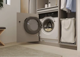 Lavasecadora Integrable Haier BHA6SD696M6DB9S 9Kg / 6Kg 1600Rpm Clase A / B  | Blanco