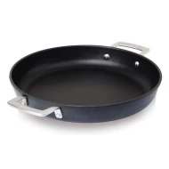 Paellera Aluminio 25cm VALIRA 4672/25  | Adecuado para Preparar paellas y platos similares, AIRE IND -, PAELLERA 30 CM, Negro