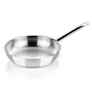 Sartén Acero inoxidable 24cm BRA A121612  | Adecuado para Uso profesional, Gas, todos los fuegos incluida inducción, Inox