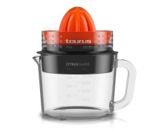 Exprimidor TAURUS Citrus Glass  | 30W, 924254000, Transparente, Rojo, Transparente