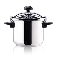 Olla Acero inoxidable 18/10 10L Olla a presión TAURUS Moments Classic 10L  | Adecuado para todos los fuegos incluida inducción, gas, placas eléctricas y vitrocerámica, 988053000