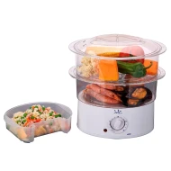 Cocina al vapor 2 cestas JATA CV200  | Blanco