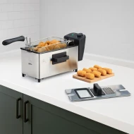 Freidora de aceite 3L JATA JEFR1680  | 2000W, Inox