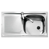 Fregadero Fregadero encastrado Acero inoxidable Rectangular 1 Senos TEKA E-50 1C 1E REV  | SERIE DIVERSE, PNC, 10103010, Inox, ( 15cm )